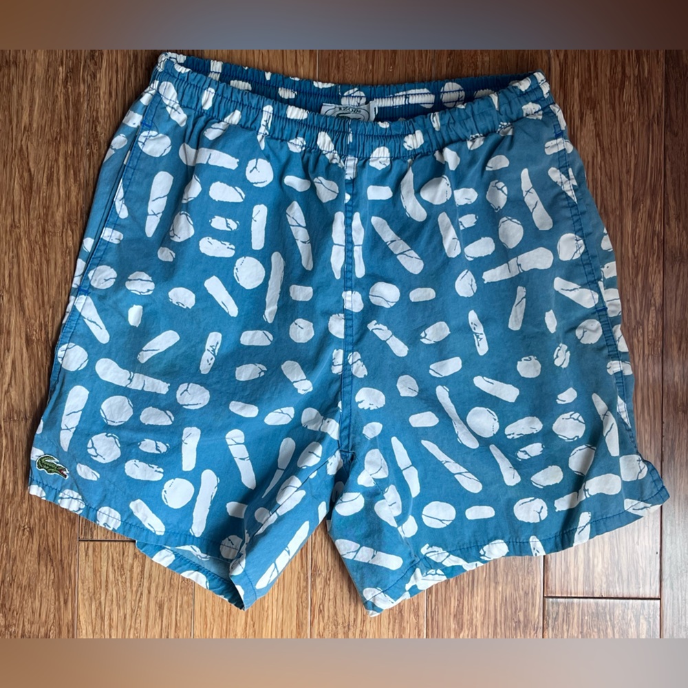 Lacoste by Izod blue men’s Swim trunks size small